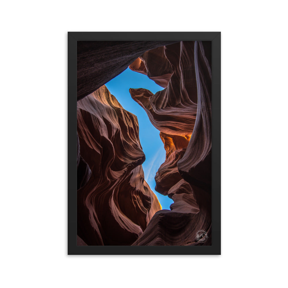 The Seahorse of Antelope Canyon - Framed Poster
