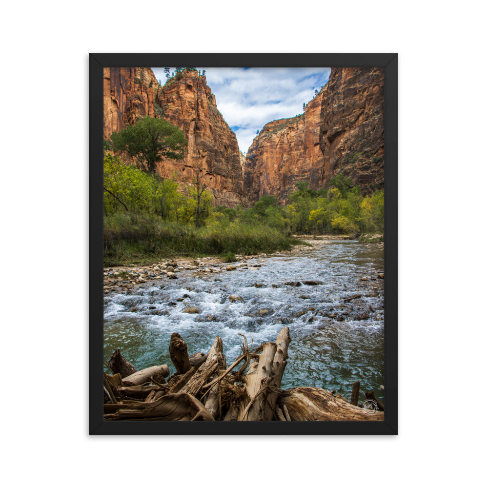 River of Zion - Framed Poster