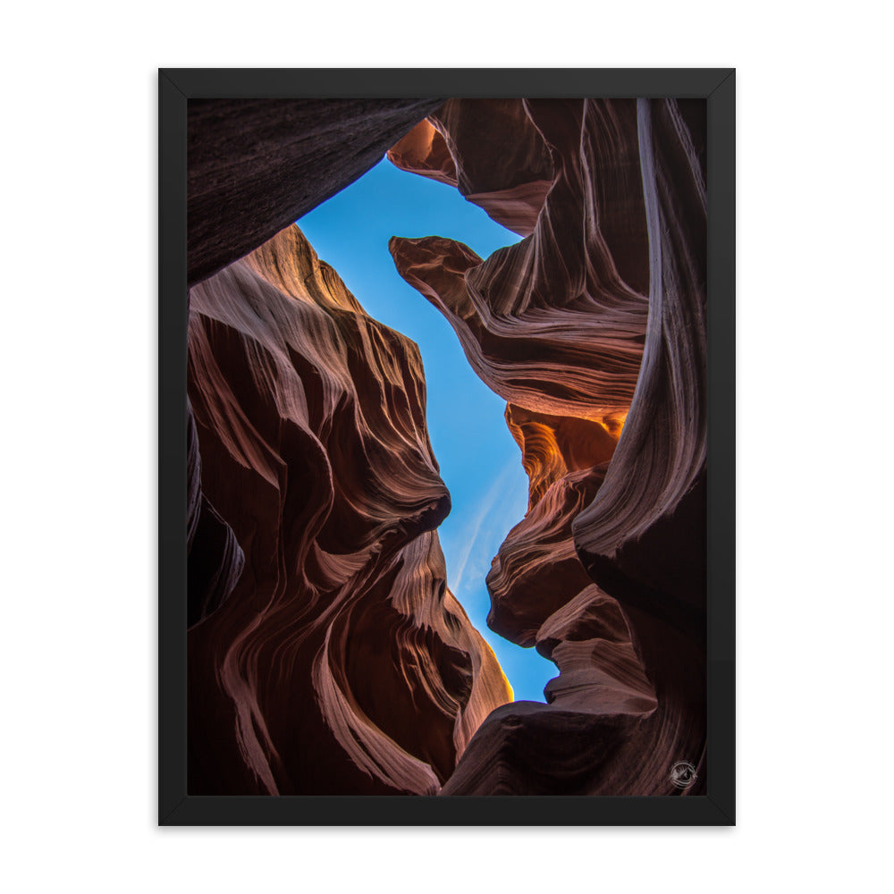 The Seahorse of Antelope Canyon - Framed Poster
