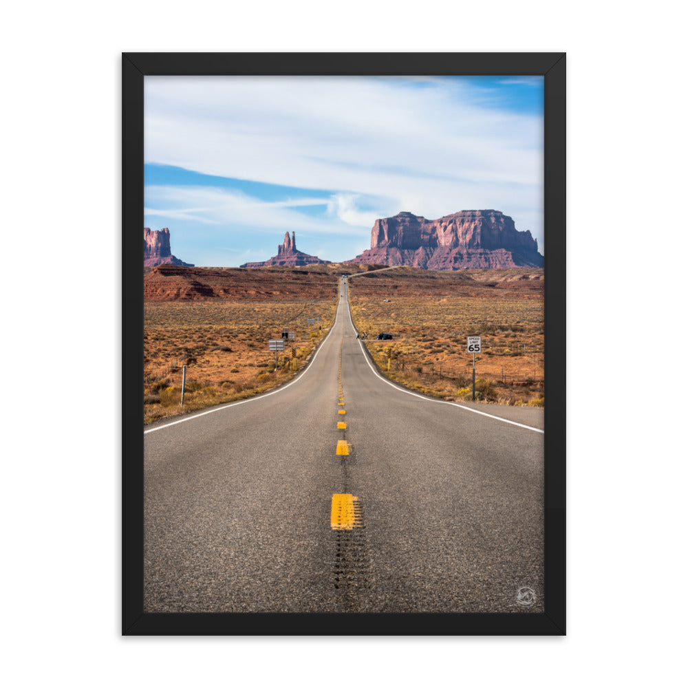 US 163 - Framed Poster