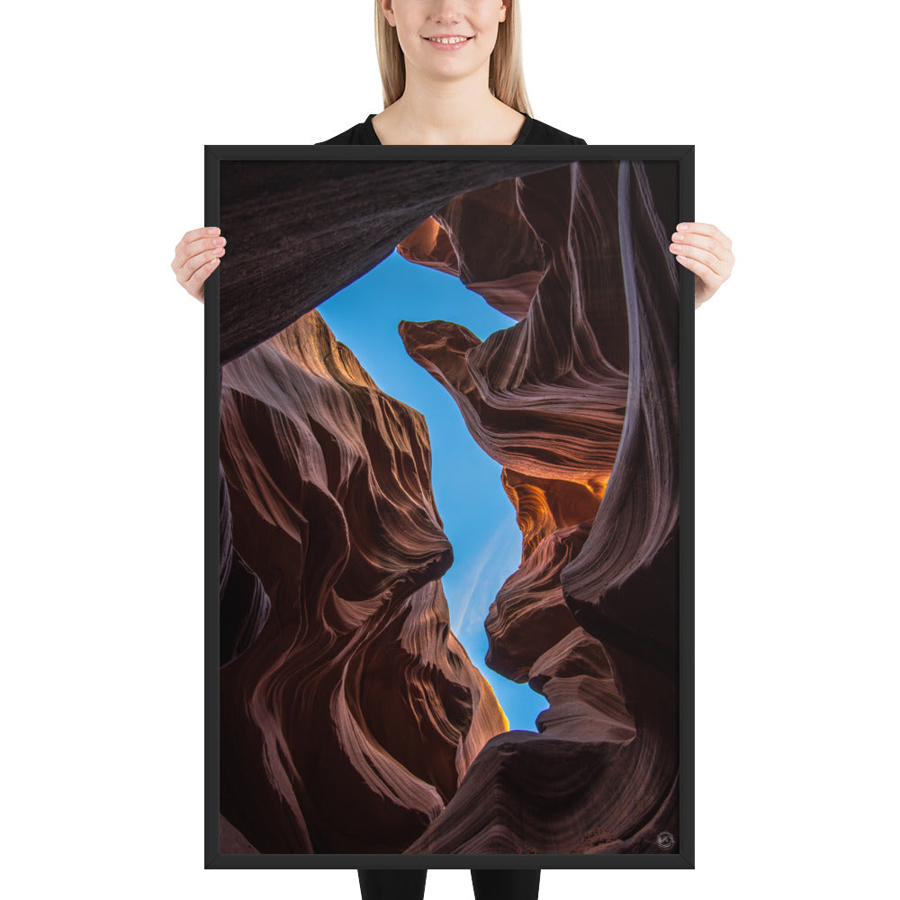The Seahorse of Antelope Canyon - Framed Poster