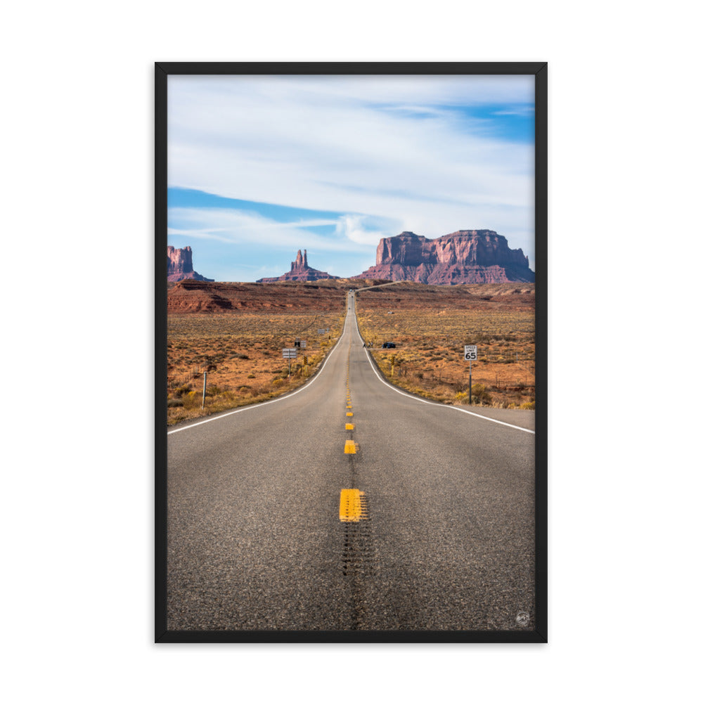 US 163 - Framed Poster