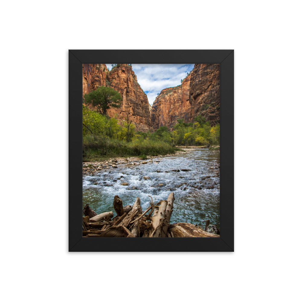 River of Zion - Framed Poster