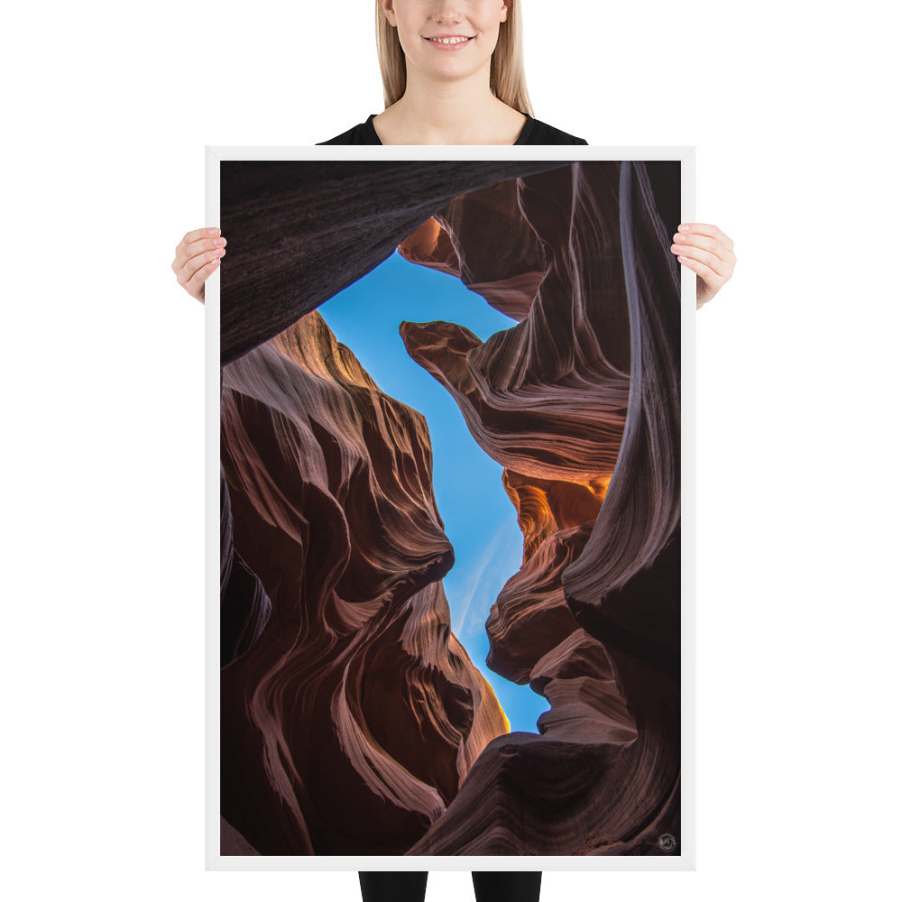 The Seahorse of Antelope Canyon - Framed Poster