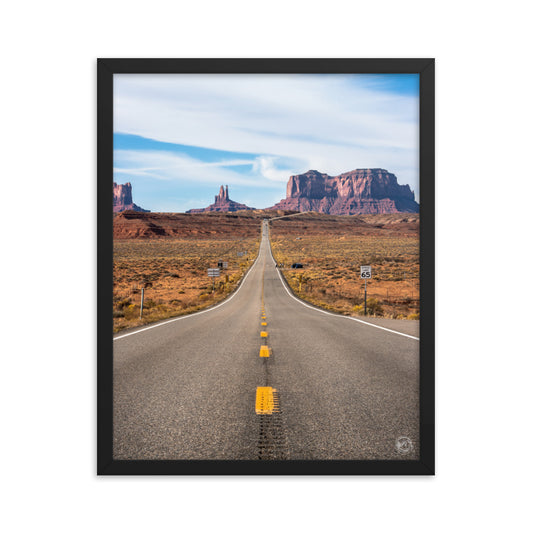 US 163 - Framed Poster