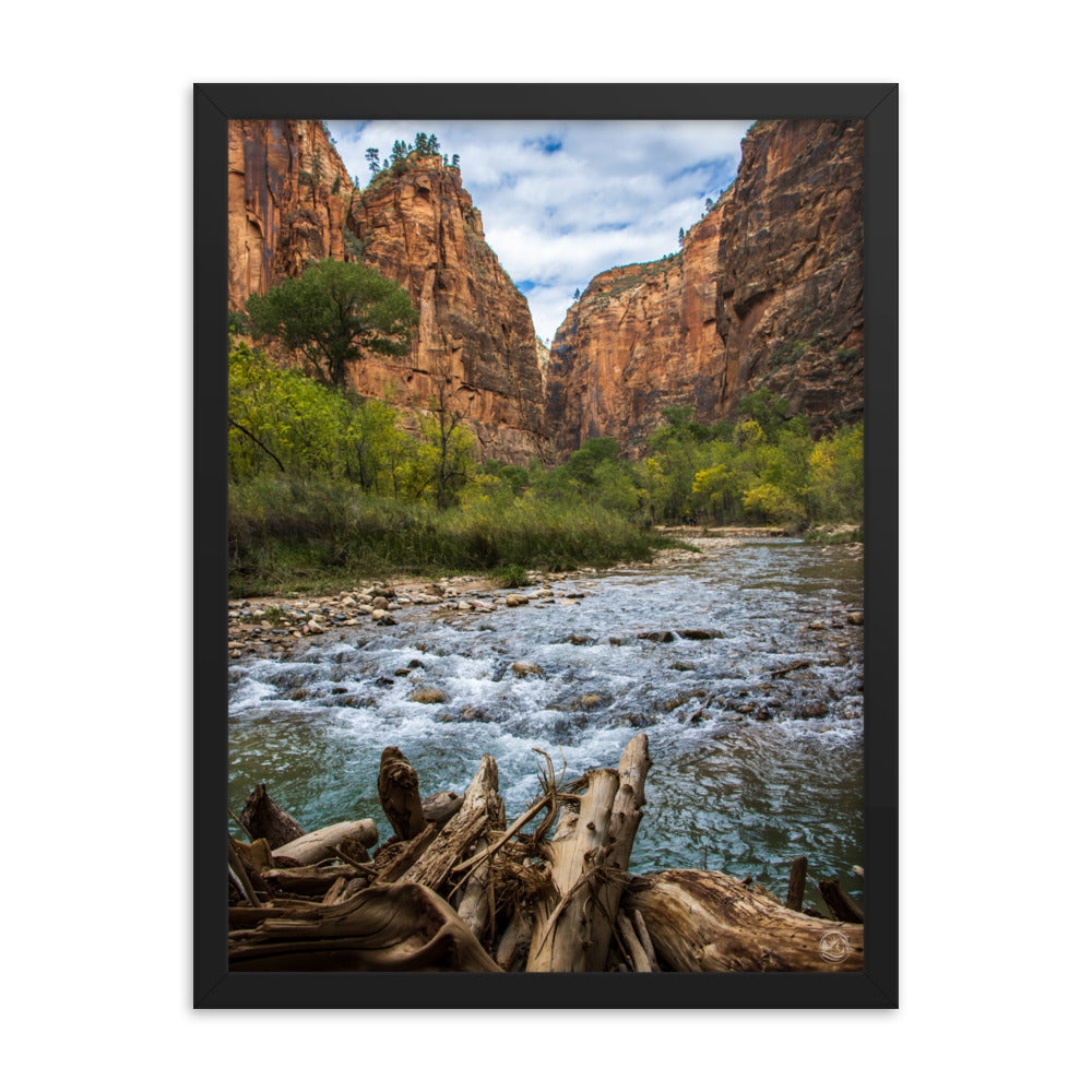 River of Zion - Framed Poster