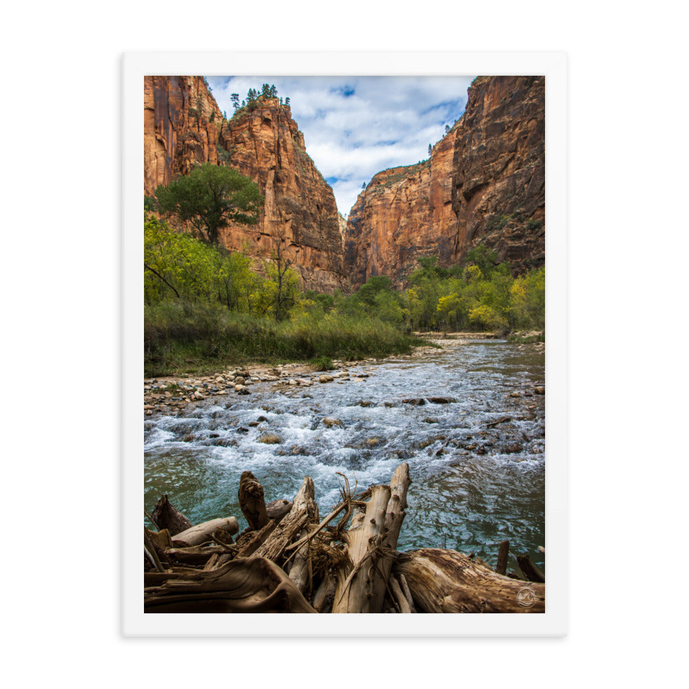 River of Zion - Framed Poster
